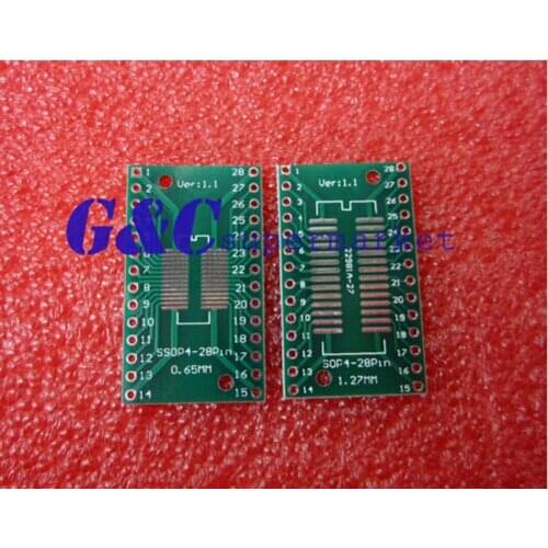 5pcs TSSOP28 SSOP28 to DIP28 Pinboard SMD to DIP Adapter 0.65/1.27mm