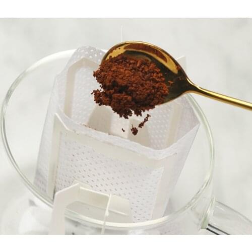 50pcs Coffee Cup Filter Paper Bag Thickened Office Hand Pushed Coffee Powder Filter Espresso Machine Mocha Pot Strainer Sheet