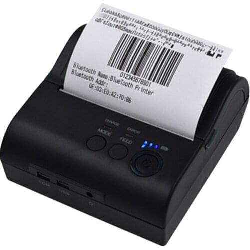 80mm Portable Receipt Printer ZJ POS-8001DD Support Android IOS Mobile Wireless Printer