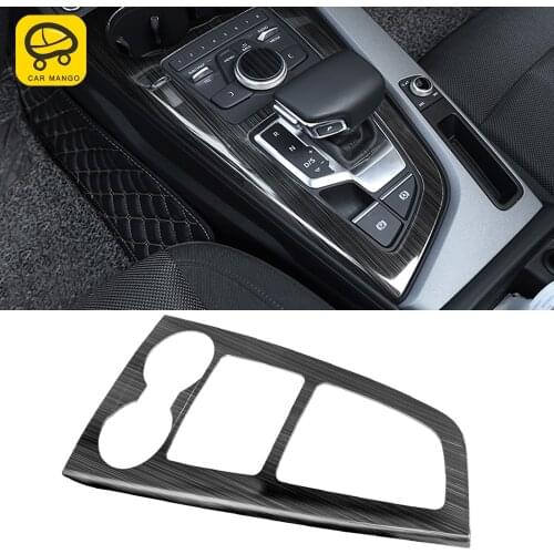 CarManGo Car Accessories Molding Center Control Gear Panel Trim Frame Interior Decoration for Audi A4 A5 S4 S5 B9 2017-2020