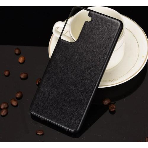 Case for Galaxy S21 Luxury Litch Texture PU Leather Back Hard Plastic Cover for Samsung Galaxy S21 Plus Ultra Couqe Fundas