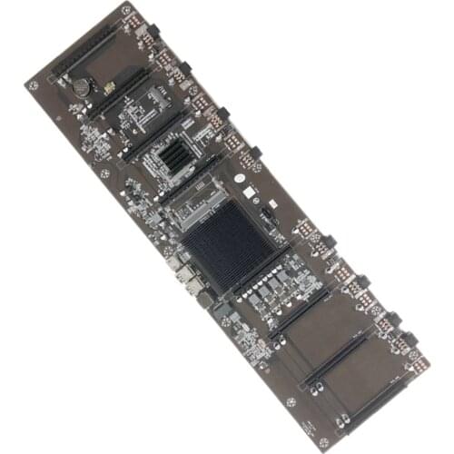 HM65 Chip 8 Card Slot BTC All Solid State Capacitor Multi Graphics Card Mining Motherboard Support RX,GTX10,gtx20,gtx30 series