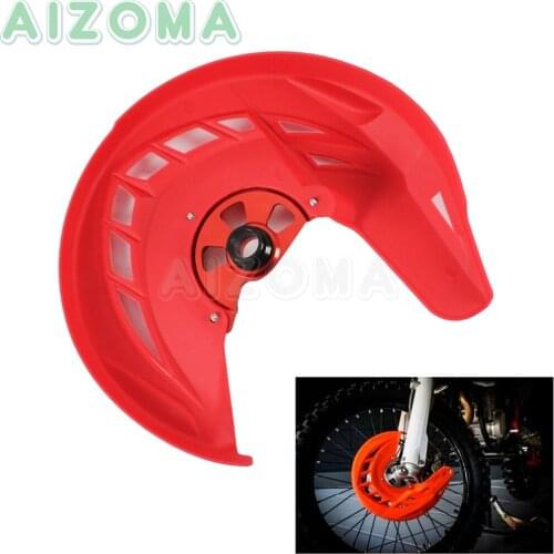 Dirtbike Red X-Brake Motocross Front Brake Disc Rotor Guard Cover Protector For Honda CR CRF 125R/250R/450R/250X/450X/450RX