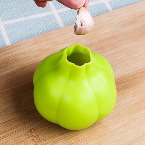 HILIFE Kitchen Tools Effective Garlic Presses Silicone Garlic Peeler Creative Garlic Stripping Ultra Soft