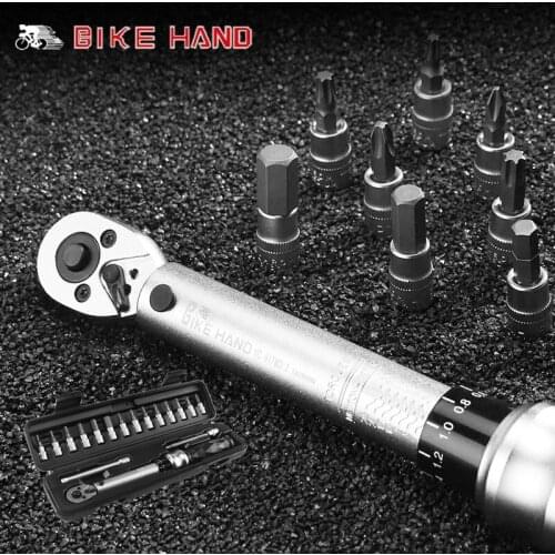 Bike Hand Bike Tools 1-25 NM Bike Ratchet Torque Wrench Kit Multi Tool Bicycle Repair Tools Hexagon Key Set Bike Accessories