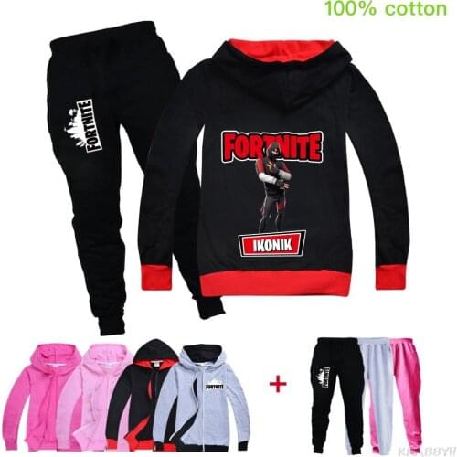 Fortnite Girls Clothing Sets Children Fashion Hoodies And Pant Set Boys Clothing Spring Autumn Sports Suit Tracksuit