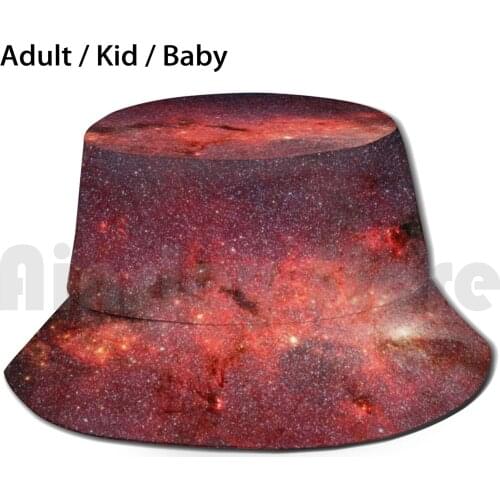 Red Galaxy Click To View More Products With This Design! Sun Hat Foldable UV Protection Galaxy Space Stars Planets Black