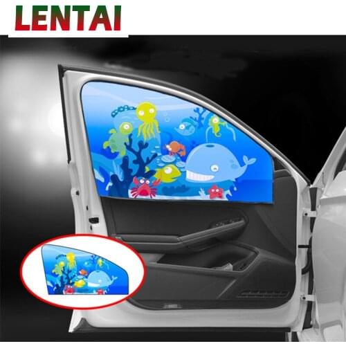 LENTAI For Suzuki swift grand vitara Kia rio ceed sportage 2017 Infiniti 1PC Baby SunShade Stickers Magnetic Side Window Curtain