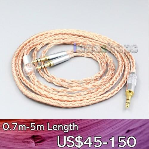 LN006747 6.5mm XLR Balanced 16 Core 99% 7N OCC Earphone Cable For Hifiman Sundara Ananda HE1000se HE6se he400i he400se Arya