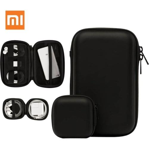 Xiaomi HX Multifunctional Digital storage box/Earphone storage Case For Headphone Accessories Earbuds memory Card USB Cable B D5