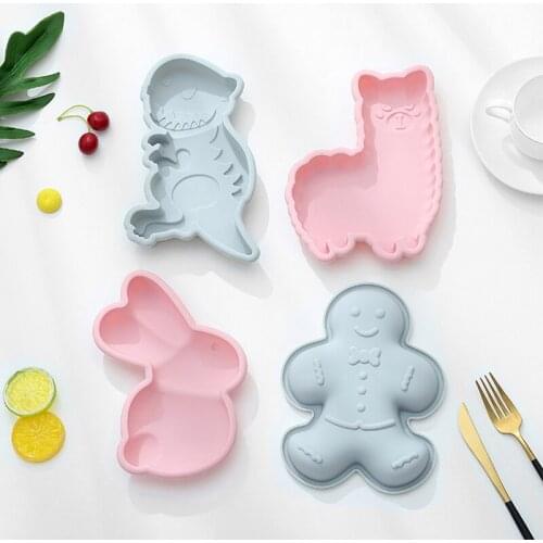 Cartoon Rainbow Silicone Cake Mold Baking Layered Baking Pan Cut Free High Temperature Baking 6 inches