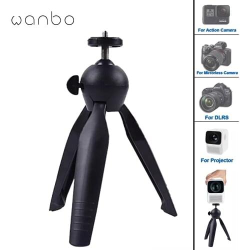 Wanbo Mini Tripod Table Top Stand for mini Projector/Smartphones/Compact DLSR/Webcam Camera Mini Tray Holder Tripod Mount