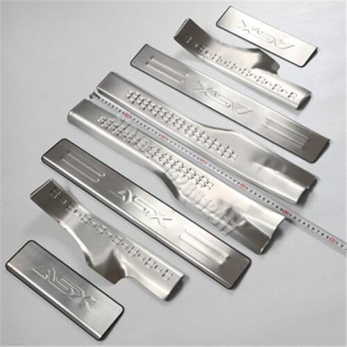 Stainless steel Scuff Plate/Door Sill Door Sill scuff plate door sill car accessories for2011-2019 Mitsubishi ASX