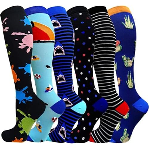 New Compression Socks 20-30 Mmhg Women Men Stockings Best For Medical, Nurse, Running, Athletic, Crossfit, Flight,Travel,Cycling