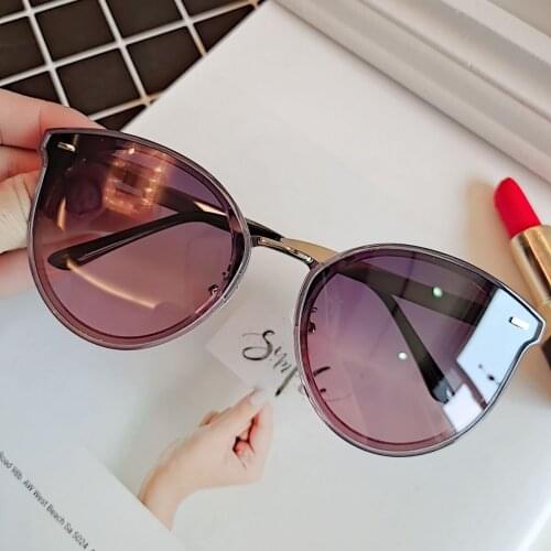 New Ladies Retro Large Frame Polarized Sunglasses Gradient Fashion Driving Sunglasses for Female
