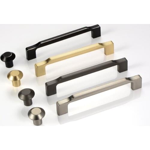 Simple Drawing Handle Kitchen Cabinet Shoe Wardrobe Door Drawer Hardware Cabinet Pull Chest Bookcase Furniture Door Handles