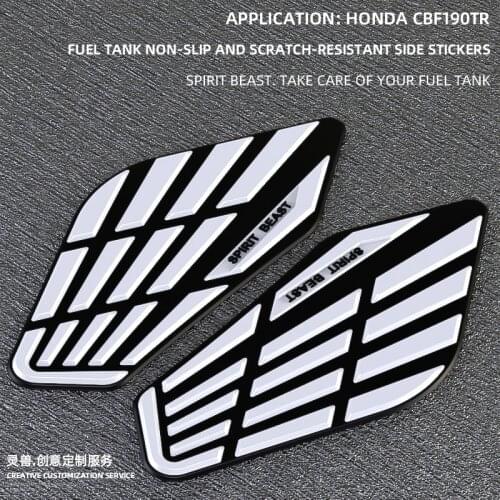 SPIRIT BEAST Motorcycle Fuel Tank Stickers Non-slip Sticker Side Fuel Tank Scratch Resistant Protector Pad For CBF190TR