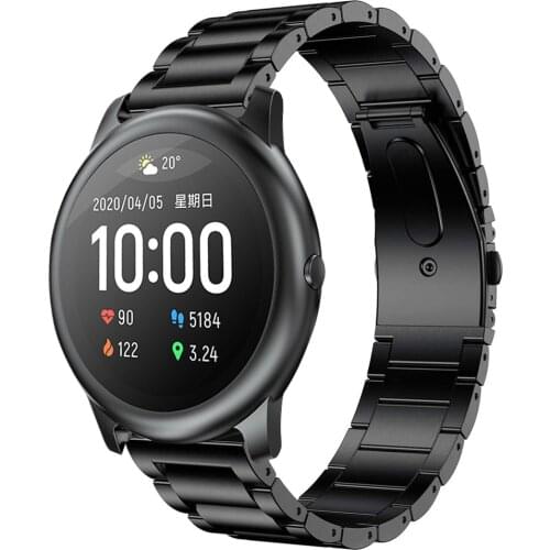 Straps for haylou solar ls05 band stainless steel watchbands for xiaomi haylou solar ls05 strap correa 22mm Business bracelet