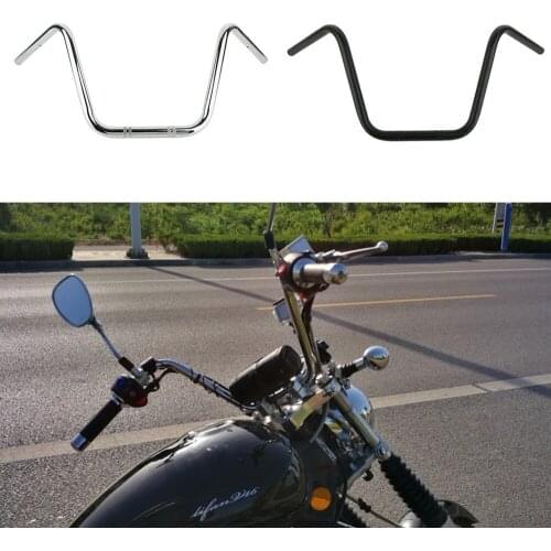 Retro Motorcycle 22mm Handlebar Super High Handle Bars 7/8'' Steering Wheel for Cafe Racer Dyna Chopper Bobber Cruiser Scooter