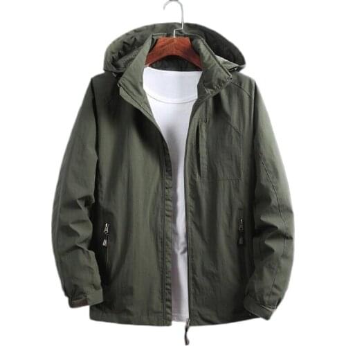 Spring and autumn mens jacket, sports fast drying, autumn outdoor windproof jacket, autumn large size light style assault suit