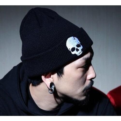 Fashion Skull Heads Beanies High Quality Knitted Caps Unisex Men Hip Hop Winter Warm Ski Skullies Punisher Sleeve Head Hat