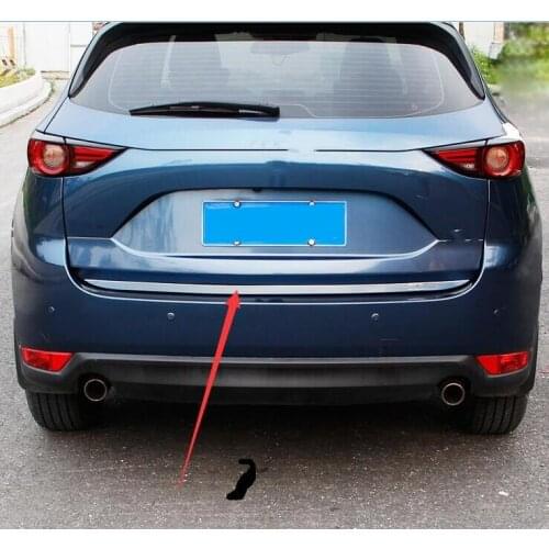 Car styling for mazda cx-5 2013-2020 accessories rear moulding cover stainless steel Tailgate Trim back door Bottom sticker