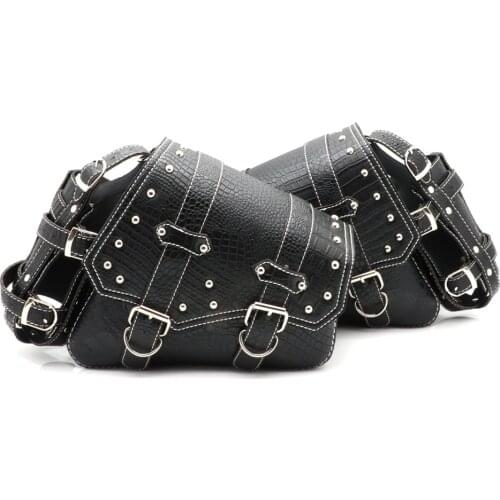 Left Right Side Motorcycle Solo Saddle Bag Pannier Storage Compatible For Harley Sportster XL883 XL1200 Outdoor Luggage