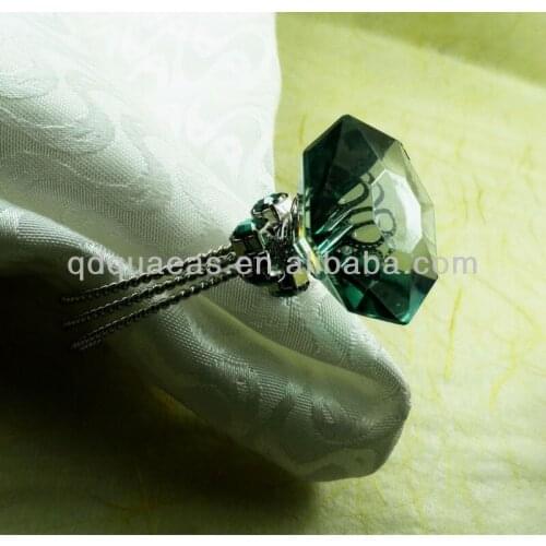 Decoration wedding green crystal napkin ring, party decoration napkin holder
