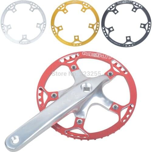 Bicycle Road Bike 45T 47T 53T Teeth Disc Monolithic Tooth Chain Wheel BMX Folding Bike Single Tooth Chain Wheel Crank 170MM