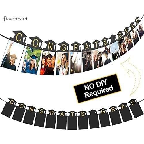Graduation Photo Banner Congrats Grad Banner Sign 2021 Graduation Decoration Party Supplies Grad Photo Props Decorations