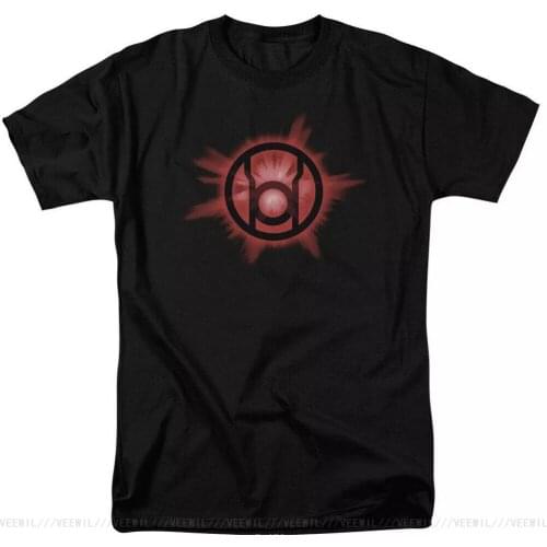 Green Lantern Corps Red Lantern Glow Logo Licensed T-Shirt Adult S-3XL Basic Models Tops Tee Shirt