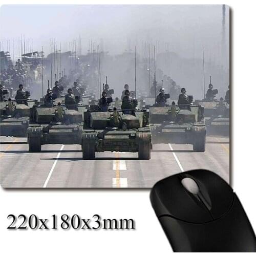 ZTZ-96 Type 96 Main Battle Tanks marching image printed Heavy weaving anti-slip rubber pad office mouse pad Coaster Party favor