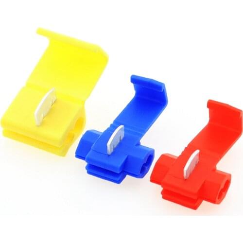 10PCS/20PCS Wire Connector Scotch Lock Snap AWG22-10 Without Breaking Cable Insulated Crimp Quick Splice Electrical Terminals