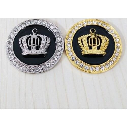 10pcs New Fashion Metal Car Styling Decoration Stickers Crystal Crown Personality Car Body Sticker Accessories