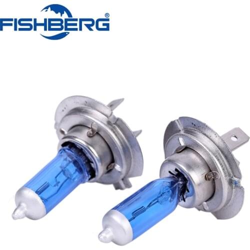 2PCS H7 100W Halogen Light Bulb PX26d 12V 6000K Xenon H7 White Halogen Car Light Source Bulbs Headlights Auto Lamp Parking Cars