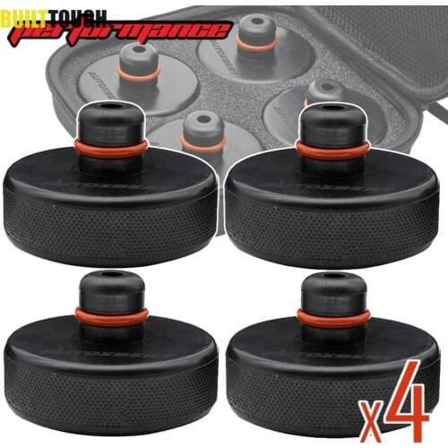 4X Car Rubber Jack Pad Pads Lifting Adapter Tool Floor Frame Guard Disk W/ Durable Storage Case Box Fit For Tesla Model X S 3 Y