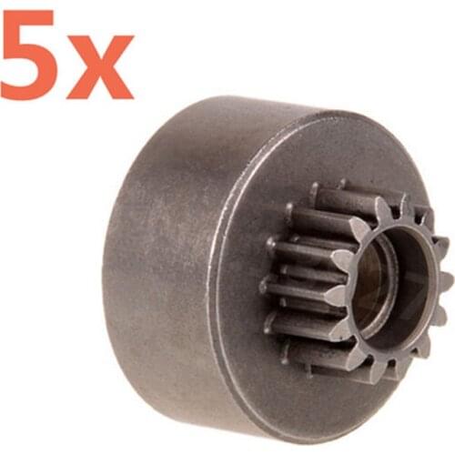 5Pieces RC Cars Spare Parts 11194 14T Clutch Bell Single Gear HSP Parts For HSP 1/8 RC Model Car 94763 Truck