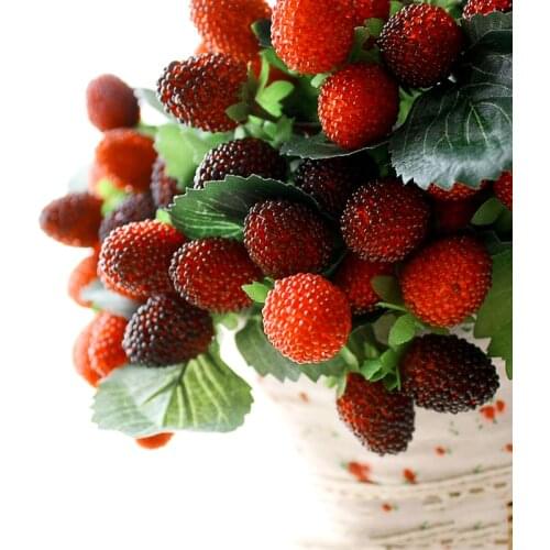 9 artifical fake fruit wedding home decoration flower artificial fruit paddle strawberry photo props plant