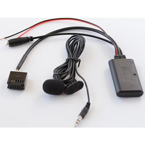 Car Bluetooth 5.0 Audio AUX Auxiliary Cable Adapter + Microphone For Ford Focus