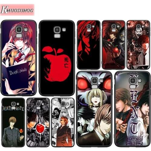 Hot Anime Death Note Cover for Samsung Galaxy J8 J7 Duo J6 J5 Prime J4 Plus J3 J2 Core 2018 2017 2016 Black Phone Case
