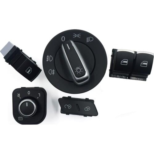 New Window Mirror Headlight Door Control Switch For VW Passat B6 Golf MK5 6 R32 GTI Rabbit Tiguan 5K3959857 1K0962125 5ND941431A