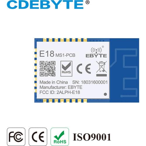 E18-MS1-PCB Zigbee IO CC2530 2.4Ghz 2.5mW PCB Antenna IoT uhf Mesh Network Wireless Transceiver Transmitter Receiver Module
