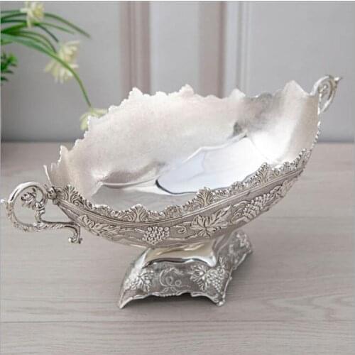 Europe metal fruit tray ruteros de cocina kitchen plates snack plate trinket dish for home decoration