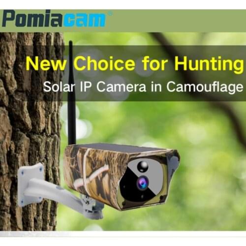Y4 Solar Power Outdoor Security Wifi IP Camera Hunting Camera 1080P PIR Motion Surveillance CCTV Camera Video Recorder TF Card