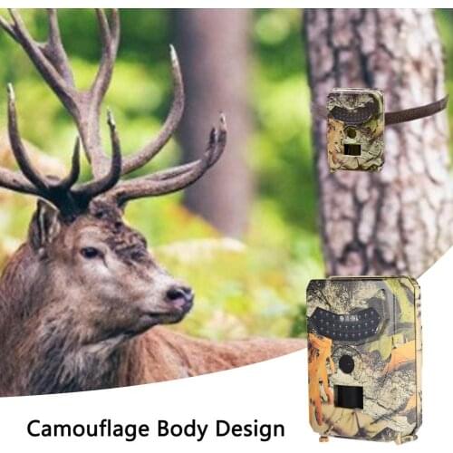 Professional Camouflage Forest Camera 12MP FHD Outdoor Waterproof Night Vision Camera Wildlife Movement Recording Trail Camera