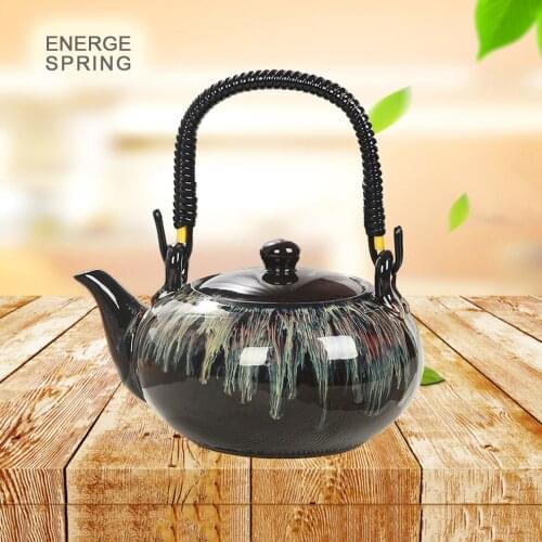 ENERGE SPRING 650ML/700ML Ceramic Teapot Kiln Change Handle Pot With Filter Cold Kettle 230ML Small Teapot Home Tea Set