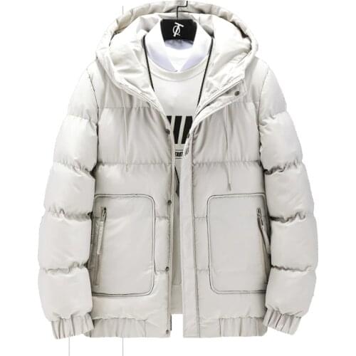 KKSKY Embroidery Parkas Jackets Men Hooded Hoodies Winter Casual Warm Man Bomber Jacket Mens Slim Fit Coats Chaqueta Hombre 5XL