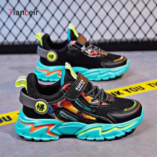 2021 Autumn Kids Sneakers For Boys Shoes High Quality PU Leather Kids Shoes Boys Fashion Casual Children Shoes Chaussure Enfant