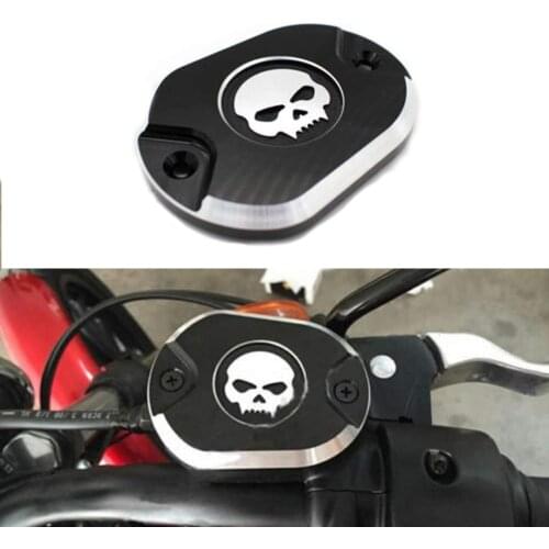 Motorcycle Fluid Reservoir Cap Front Brake Cylinder Cover for Harley Sportster XL 883 1200 X48 X72