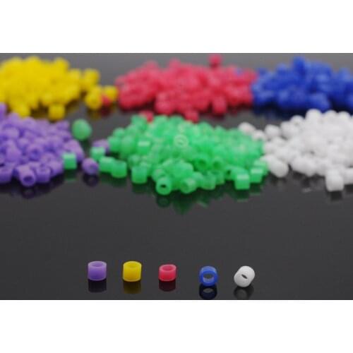 Lab Instrument Code Rings Orthodontic Circle Multi-Color Silicone For Dental 100pcs